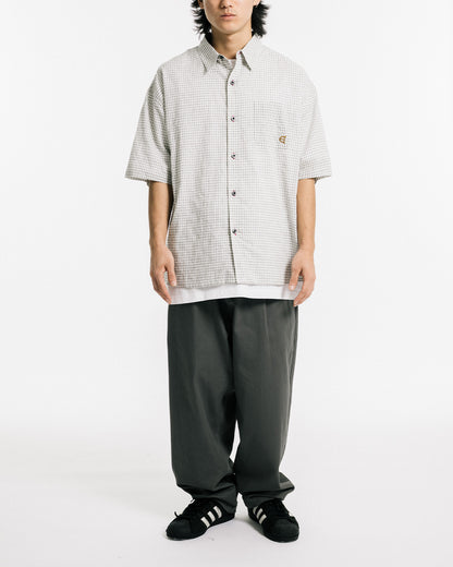 OVERLAND CHECK SHIRT - WHITE