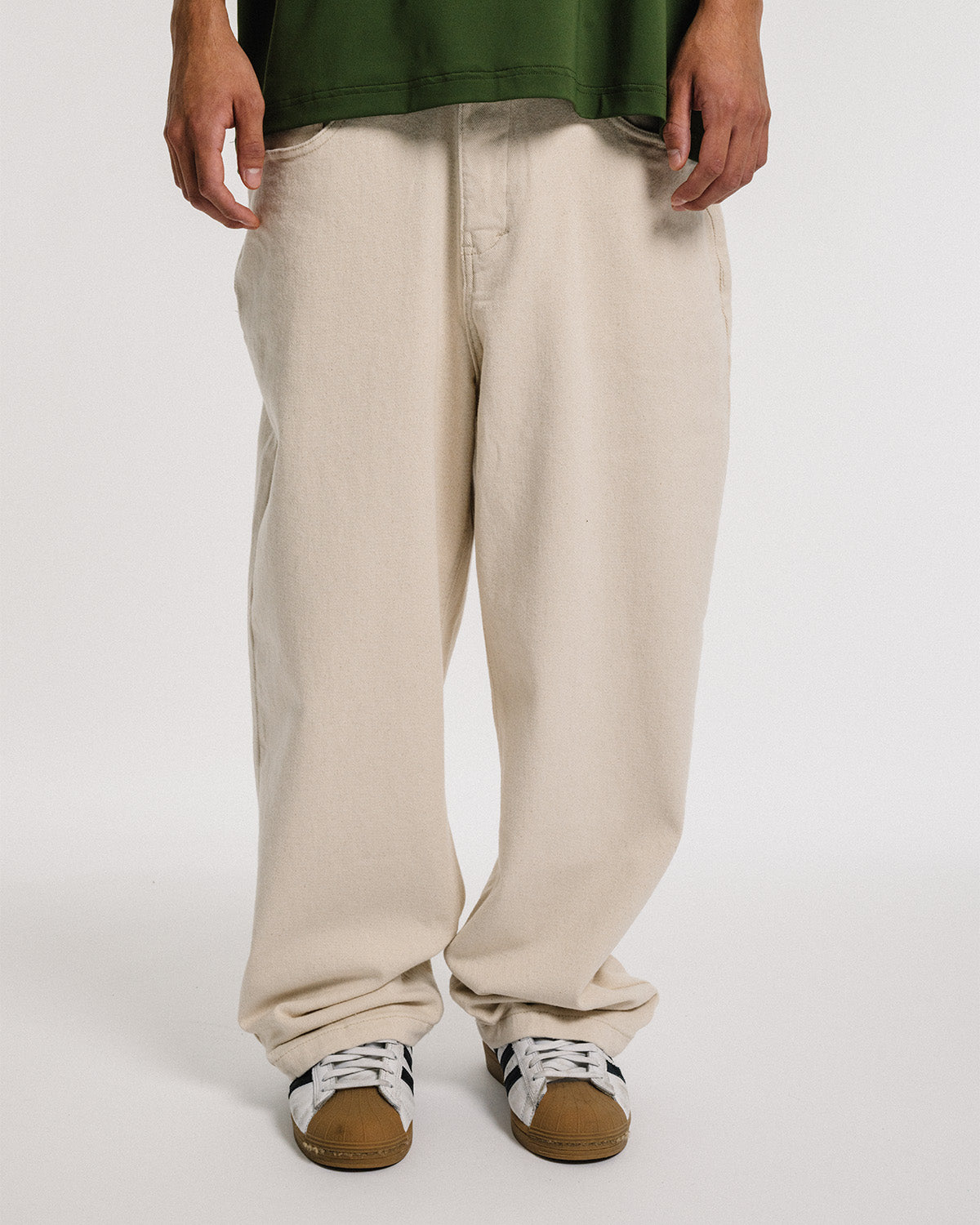 ONE-UP JEANS - WHITE – Evisen Skateboards ゑ (エビセン スケート