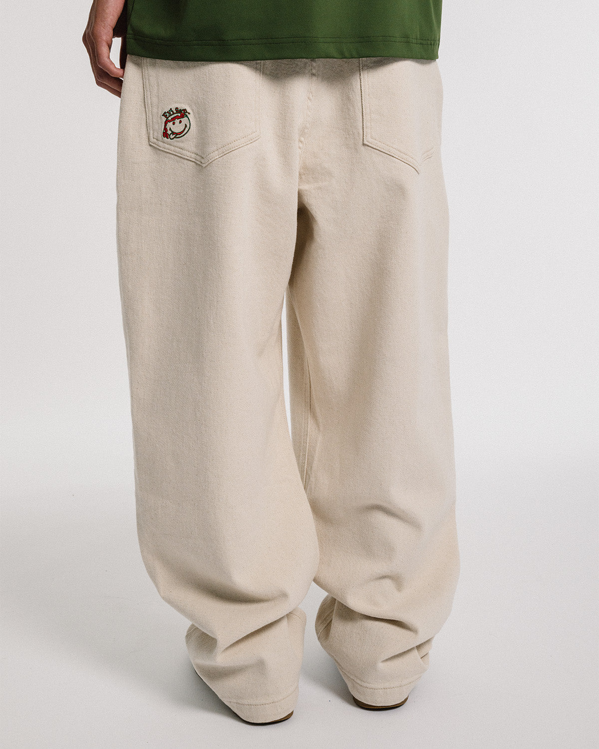 ONE-UP JEANS - WHITE – Evisen Skateboards ゑ (エビセン スケート