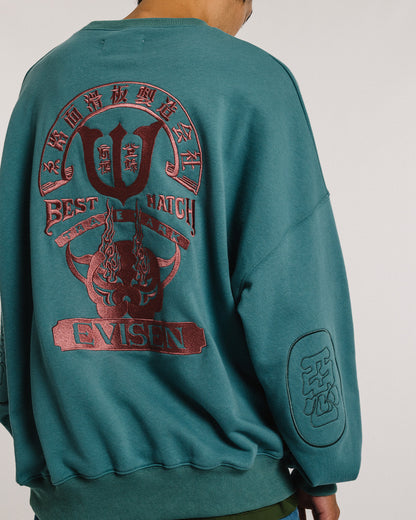 TIGER MATCH EMBLEM CREW SWEAT