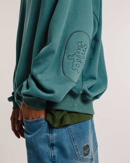 TIGER MATCH EMBLEM CREW SWEAT