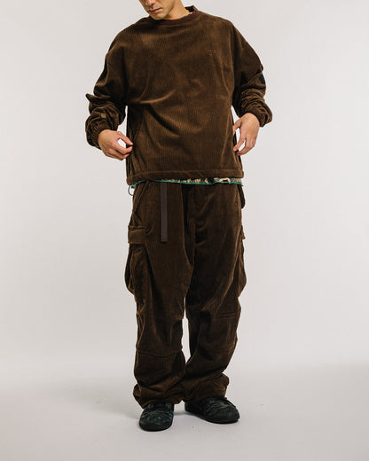 EQUALIZER CORD CREW SWEAT - MOCHA