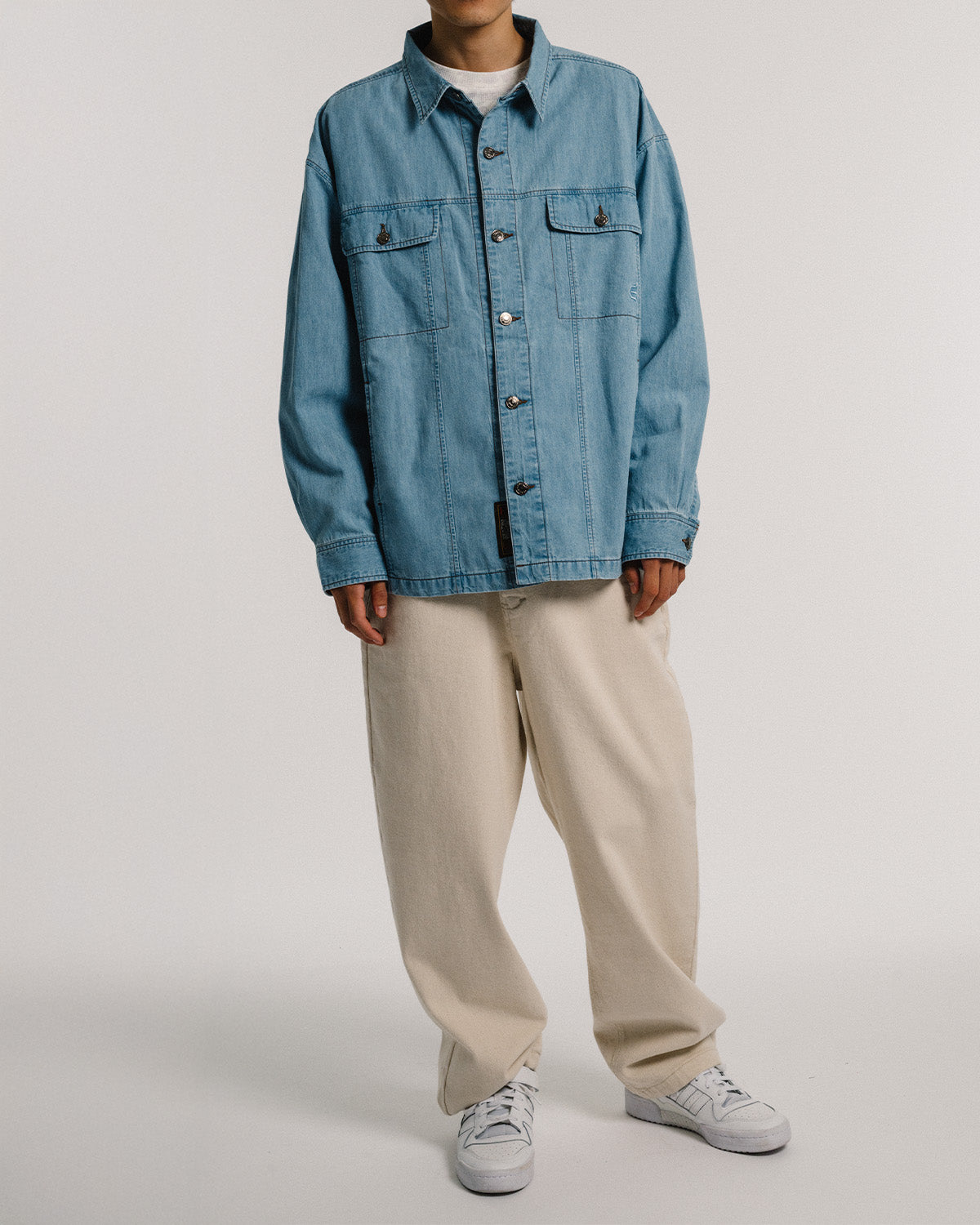 2ND CHAMBRAY DENIM SHIRT - BLUE