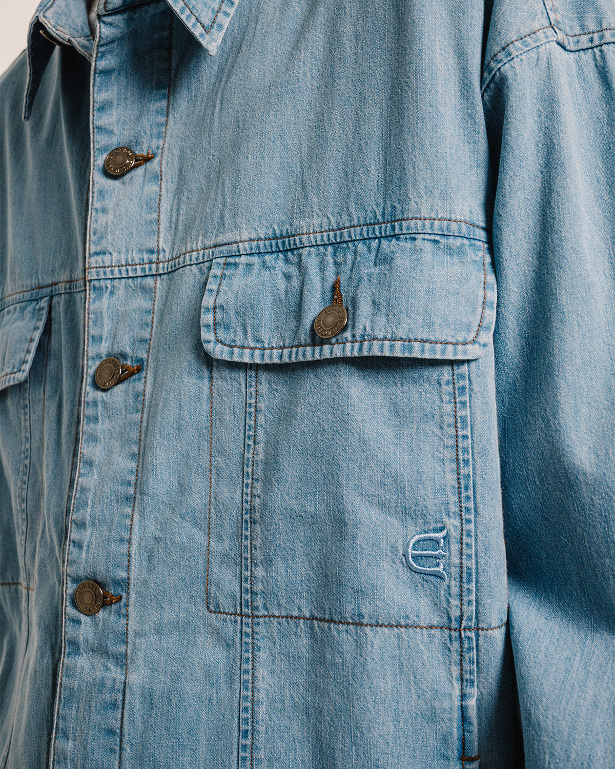 2ND CHAMBRAY DENIM SHIRT - BLUE