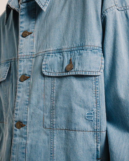 2ND CHAMBRAY DENIM SHIRT - BLUE