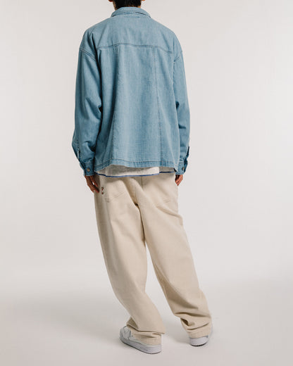 2ND CHAMBRAY DENIM SHIRT - BLUE