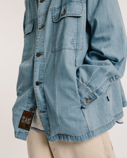 2ND CHAMBRAY DENIM SHIRT - BLUE