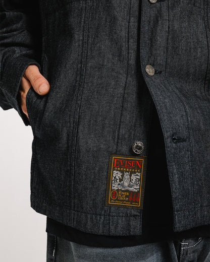 2ND CHAMBRAY DENIM SHIRT - BLACK