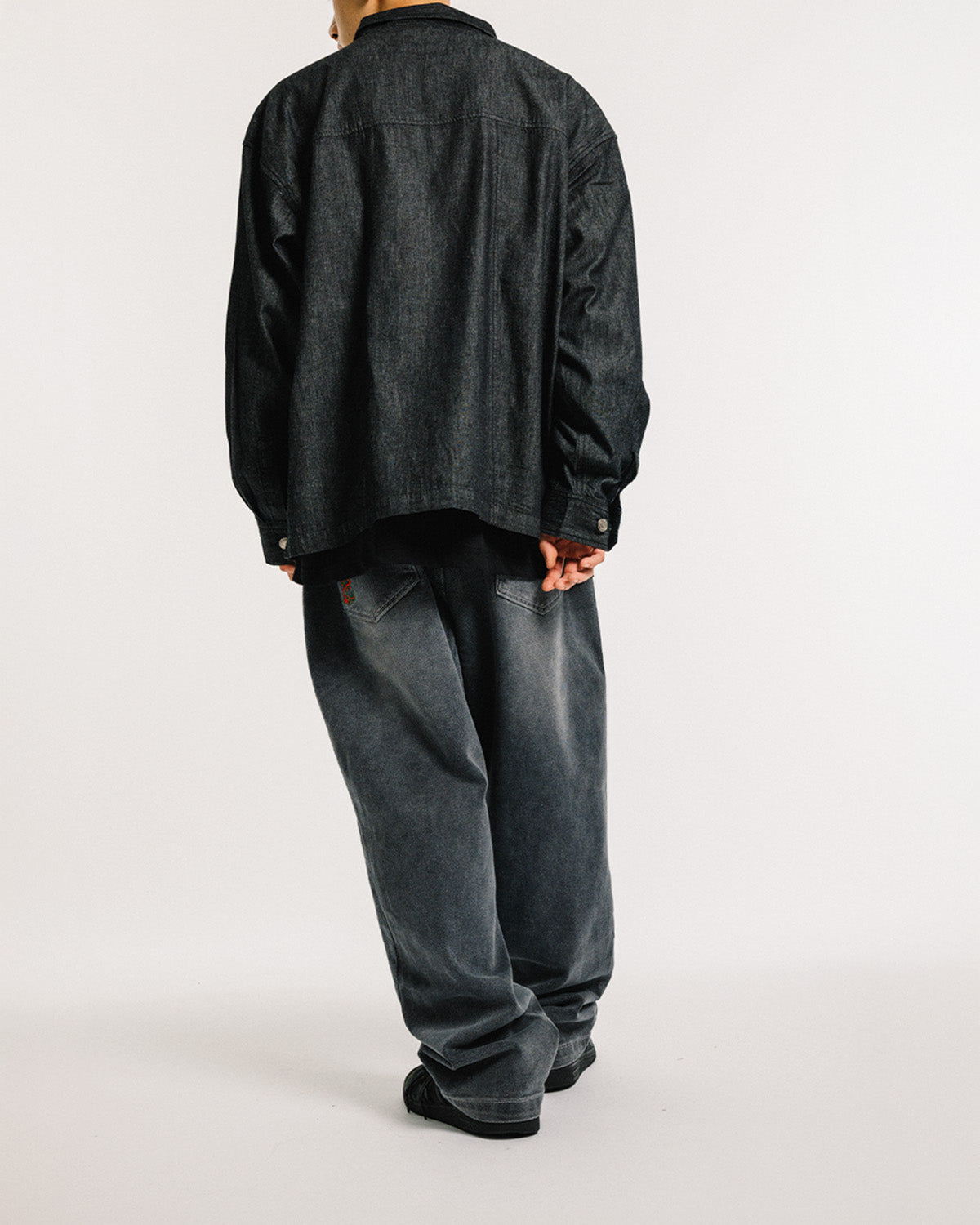 2ND CHAMBRAY DENIM SHIRT - BLACK – Evisen Skateboards ゑ (エビセン