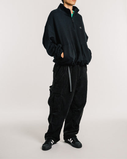 EQUALIZER CORD CARGO PANTS - BLACK