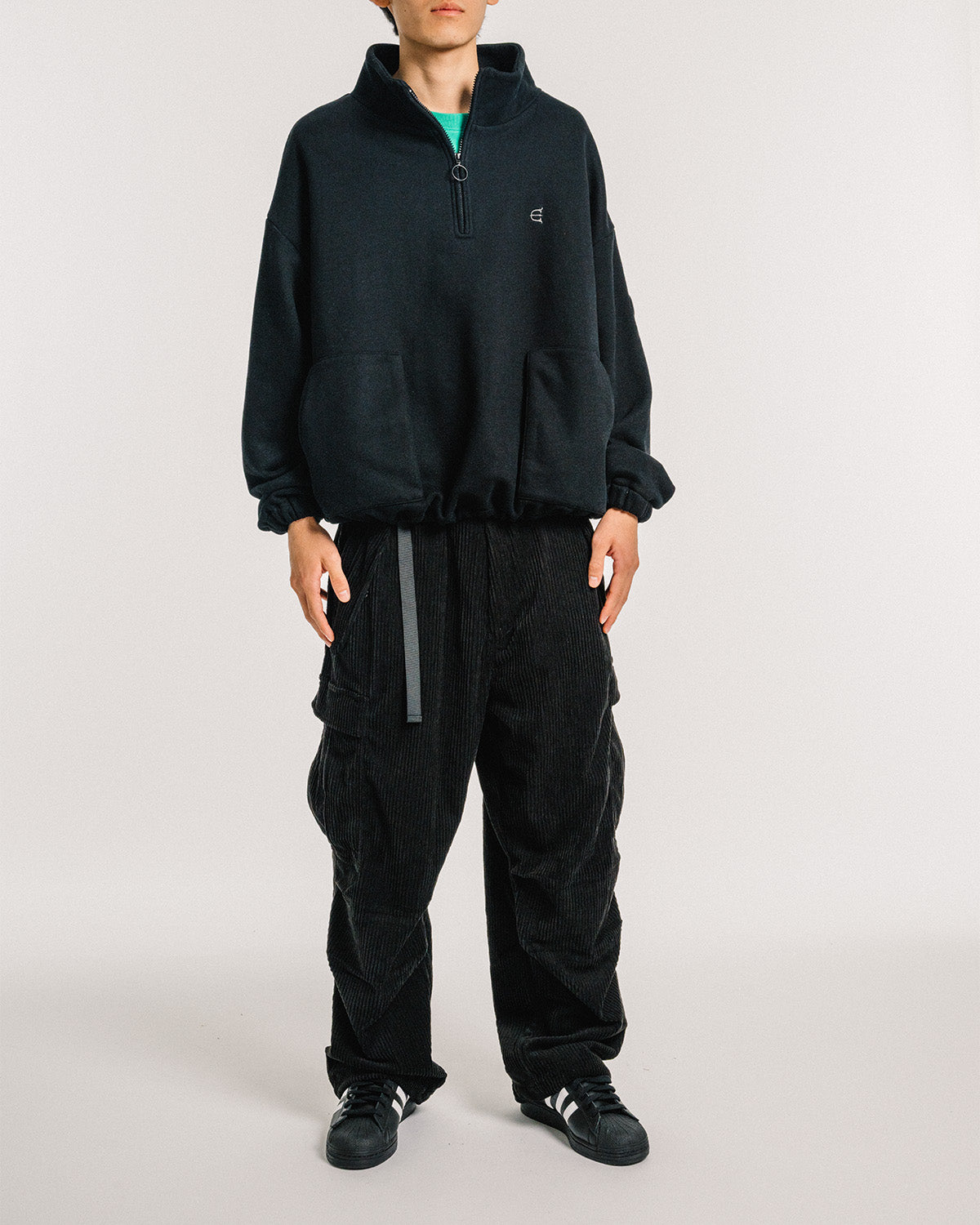 EQUALIZER CORD CARGO PANTS - BLACK