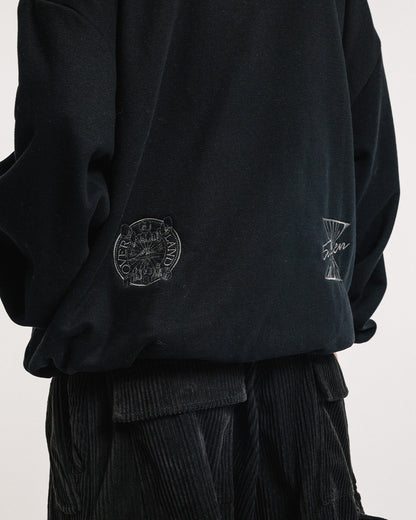 MIND LAND HALF ZIP SWEAT