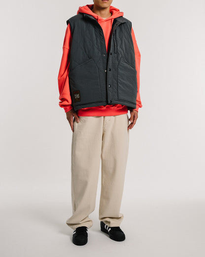 MIND LIGHT QUILTING VEST - CHARCOAL