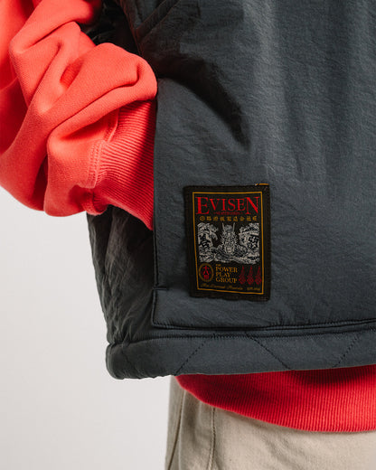 MIND LIGHT QUILTING VEST - CHARCOAL