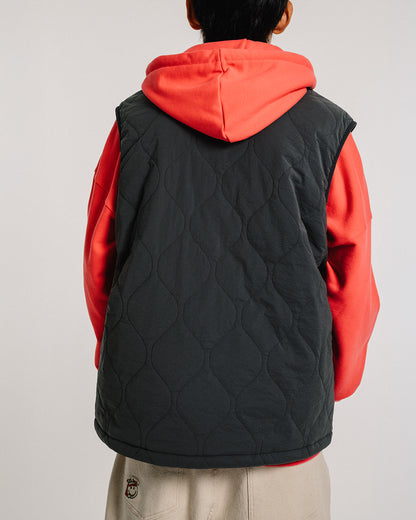MIND LIGHT QUILTING VEST - CHARCOAL