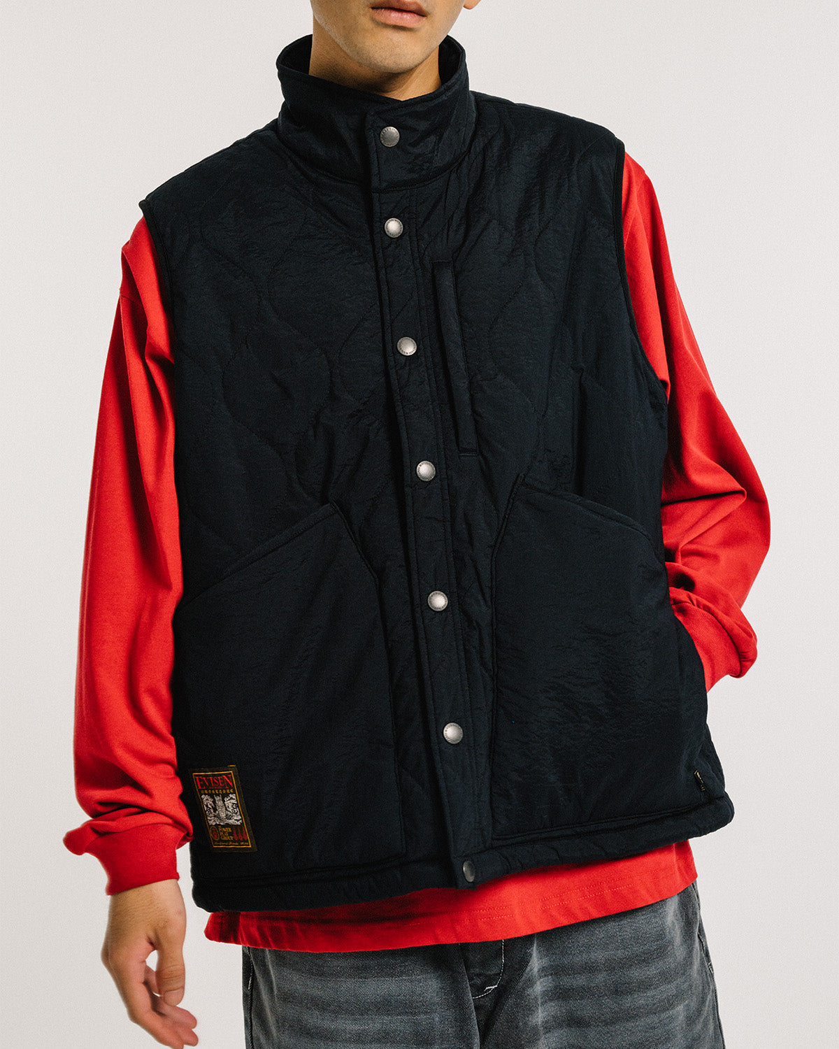 MIND LIGHT QUILTING VEST - BLACK