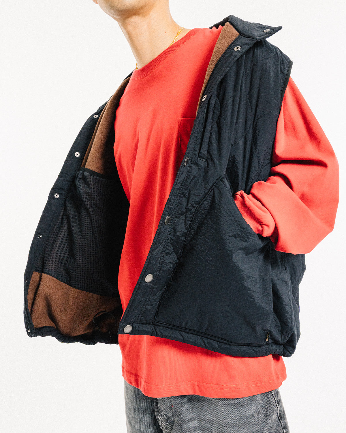 MIND LIGHT QUILTING VEST - BLACK