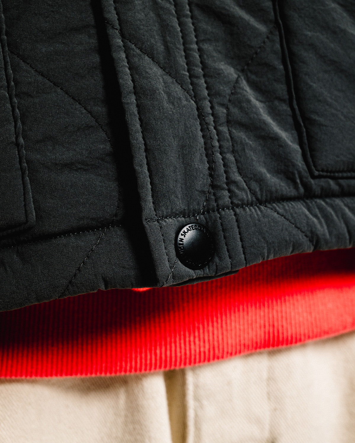 ジャケット・アウター evisen mind light quilting vest MIND LIGHT QUILTING VEST - BEIGE – Evisen Skateboards ゑ (エビセン