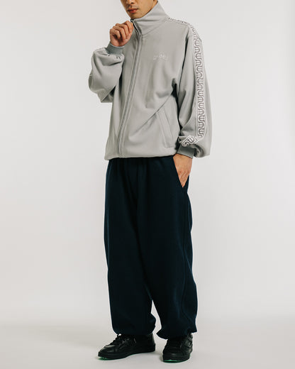 E LOGO TRACK JACKET - GRAY