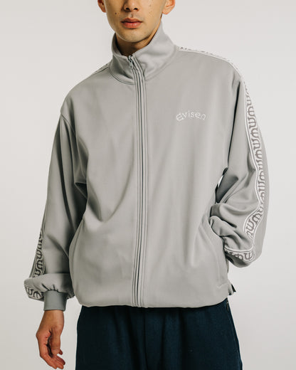E LOGO TRACK JACKET - GRAY
