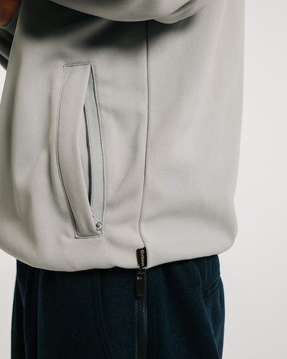 E LOGO TRACK JACKET - GRAY