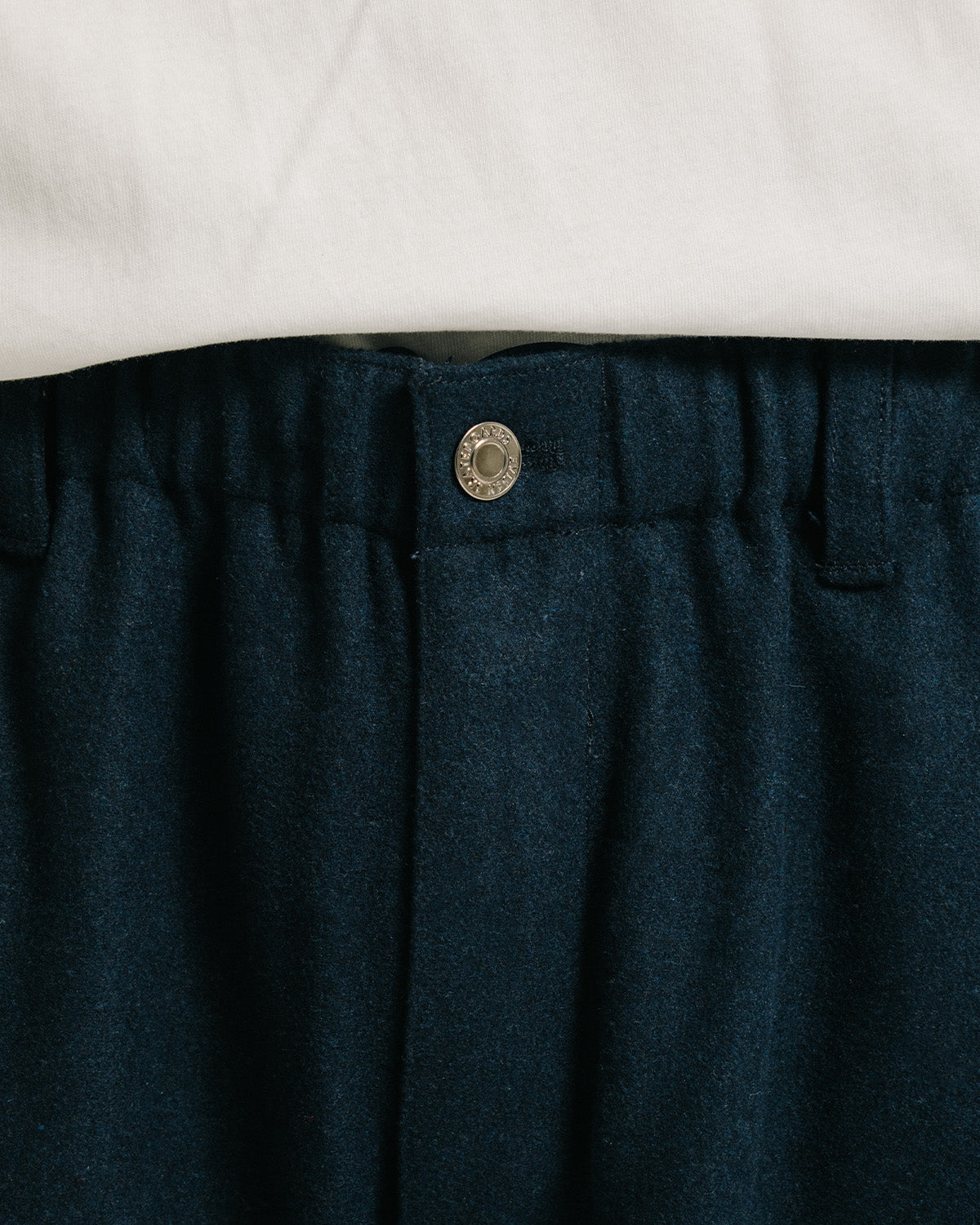 2-WAY WOOL WIDE PANTS - NAVY