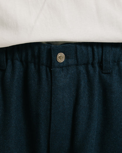2-WAY WOOL WIDE PANTS - NAVY