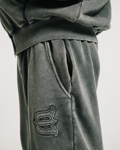 LOGO SWEAT PANTS - CHARCOAL
