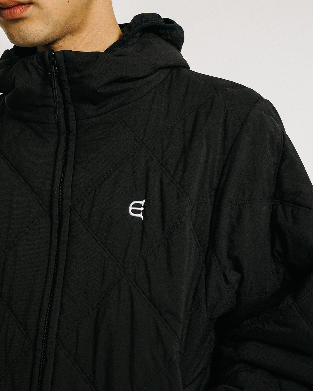 LIGHT QUILTED DOWN JACKET - BALCK
