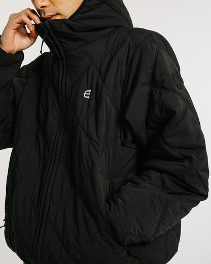 LIGHT QUILTED DOWN JACKET - BALCK