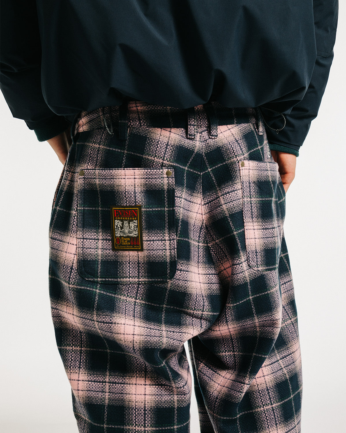 CHECK WOOL PAINTER PANTS - PINK – Evisen Skateboards ゑ (エビセン