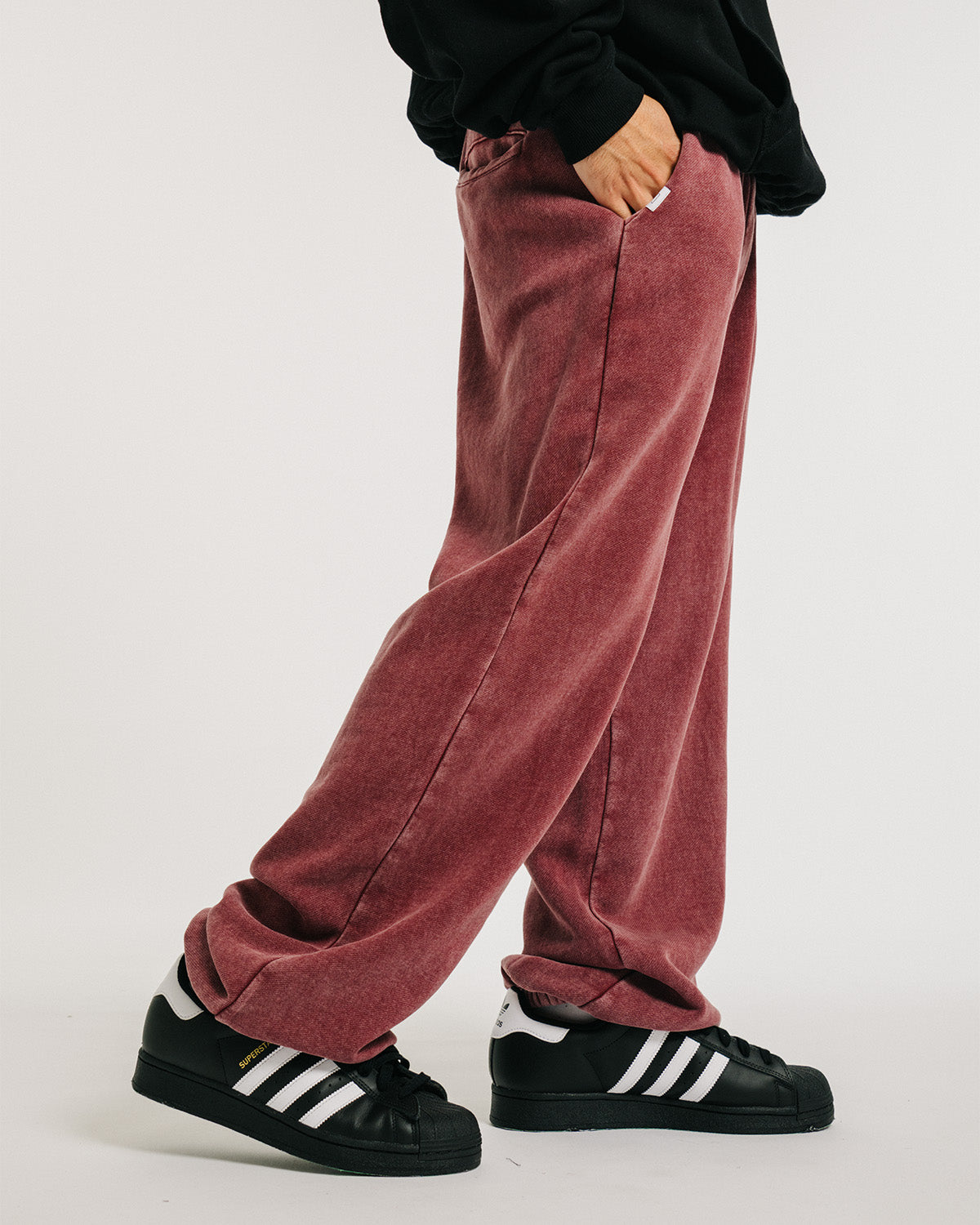 LOGO SWEAT PANTS - BURGUNDY