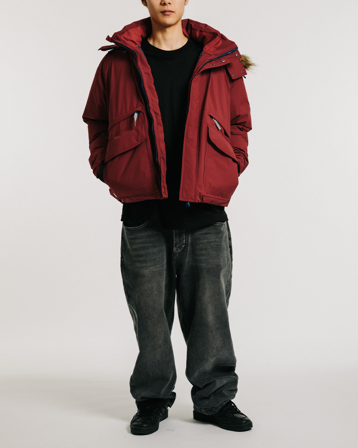 3-WAY N3B EVI DOWN JACKET - RED