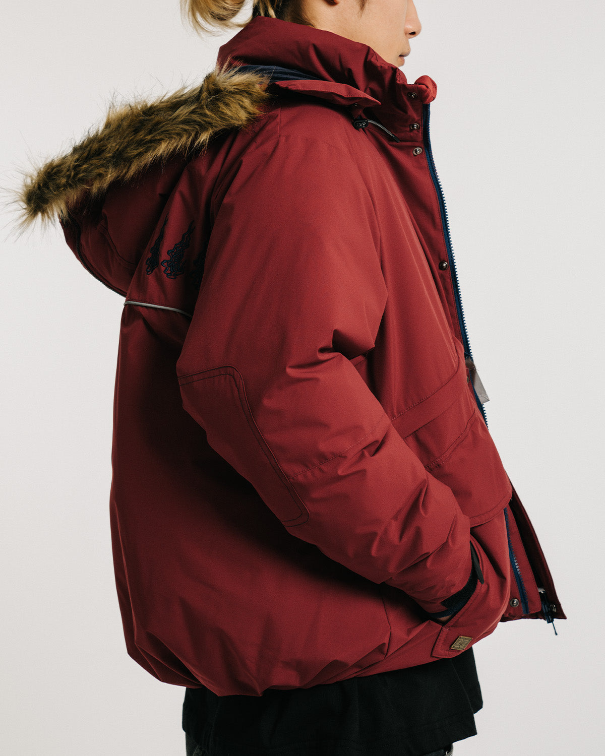 3-WAY N3B EVI DOWN JACKET - RED
