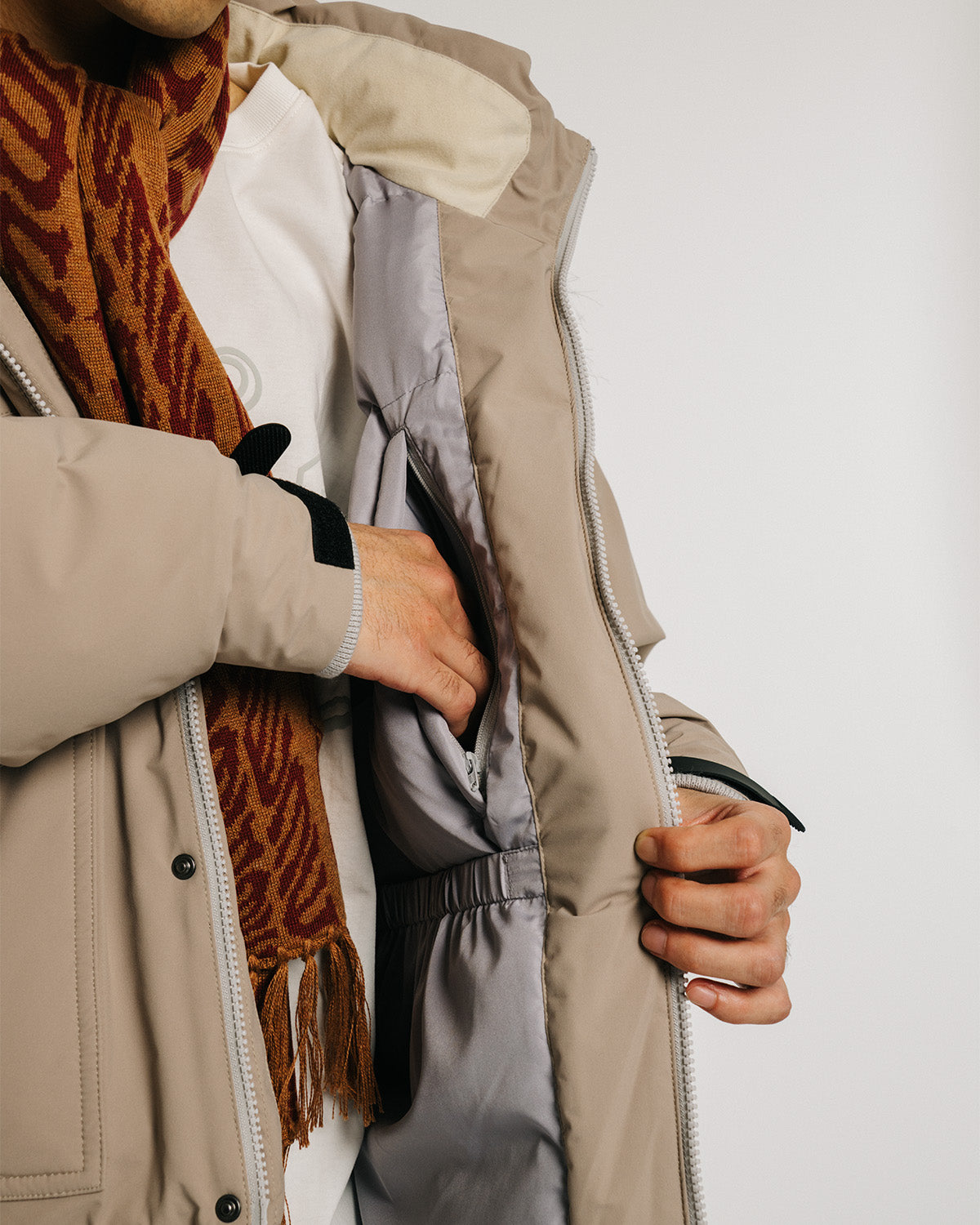 3-WAY N3B EVI DOWN JACKET - BEIGE