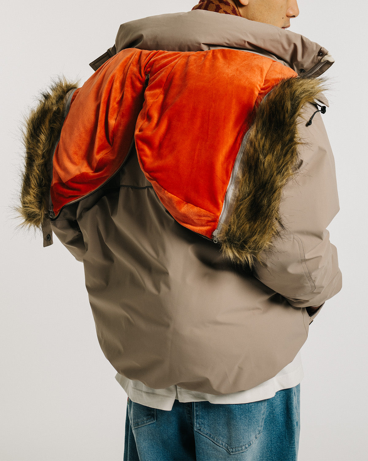 3-WAY N3B EVI DOWN JACKET - BEIGE