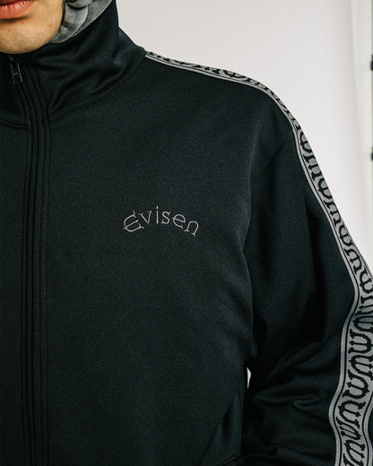 E LOGO TRACK JACKET - BLACK