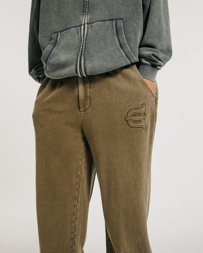 LOGO SWEAT PANTS - MOCHA