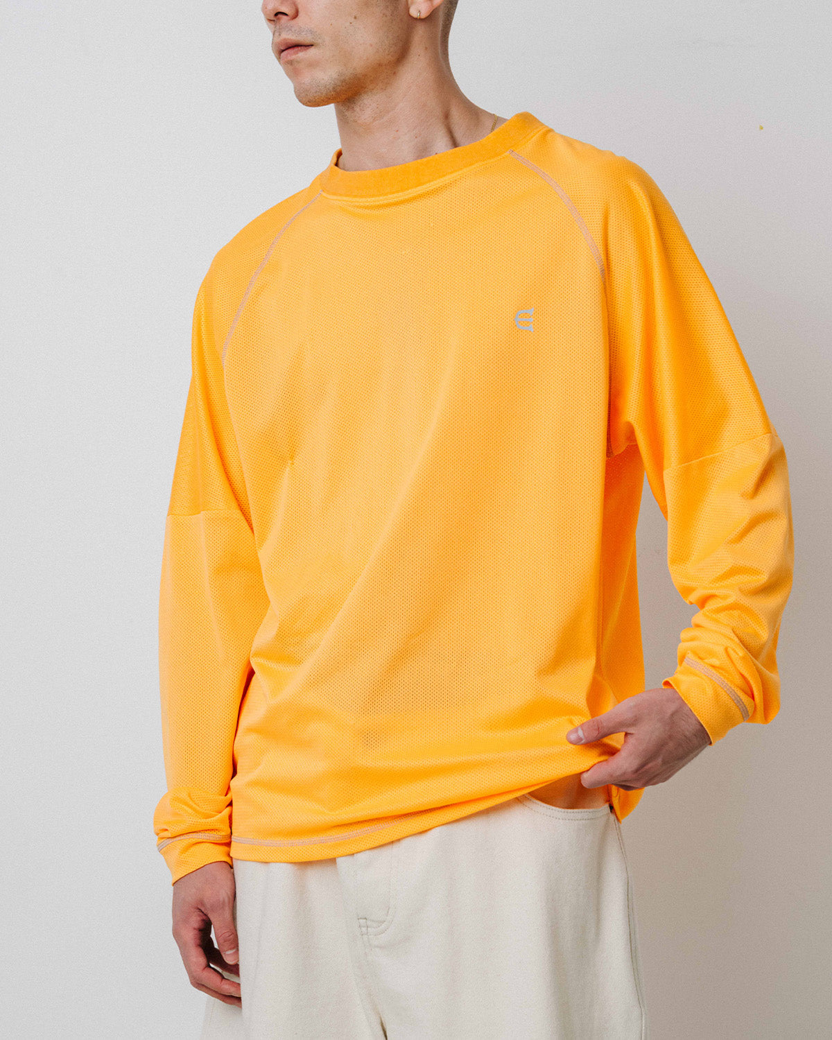 MESH L/S TEE - BLUE