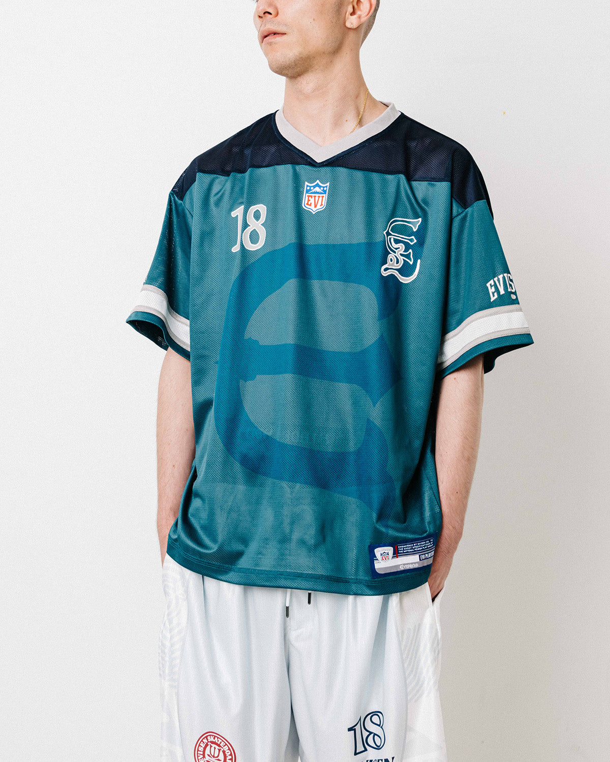 OHAKO ROSTER TEE - GREEN/NAVY