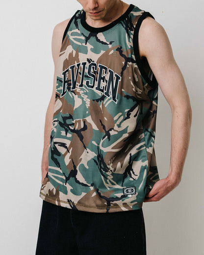OHAKO CAMO MESH TANK - WHITE / CAMO