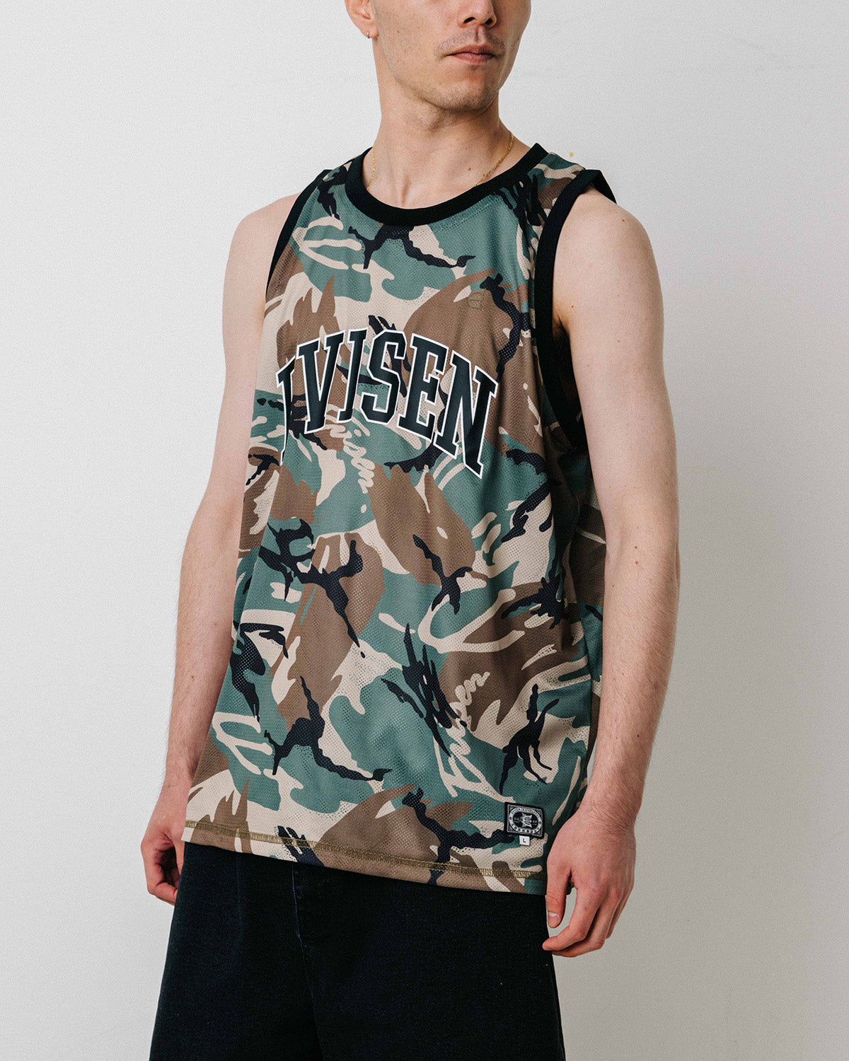 OHAKO CAMO MESH TANK - WHITE / CAMO
