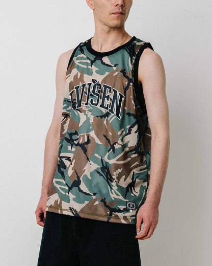 OHAKO CAMO MESH TANK - WHITE / CAMO
