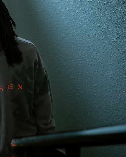 ANCHOR CREW SWEAT - CHARCOAL