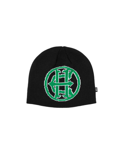HUF x EVISEN CROSS LOGO BEANIE - BLACK