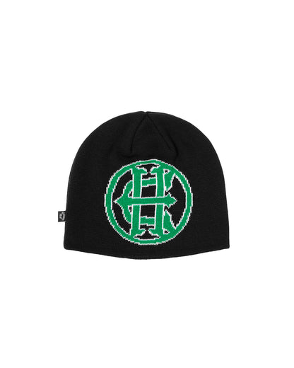 HUF x EVISEN CROSS LOGO BEANIE - BLACK