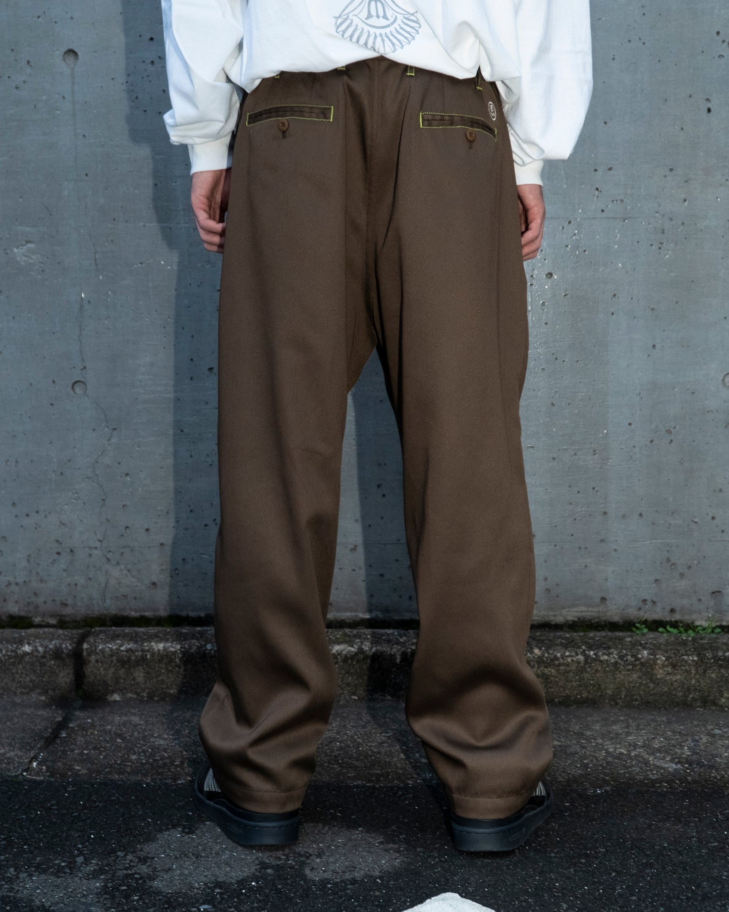 TWILL BOHEMIAN PANTS - OLIVE