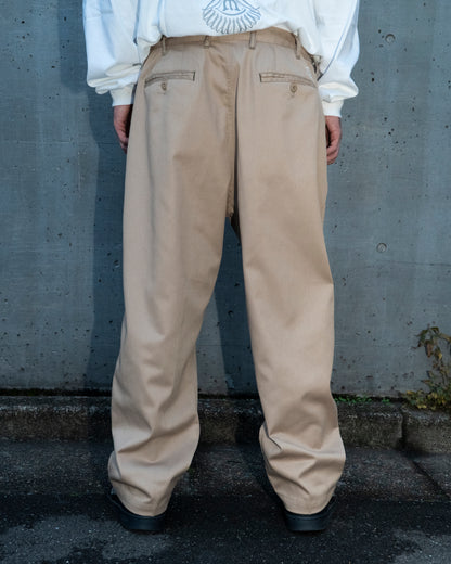 TWILL BOHEMIAN PANTS - BEIGE