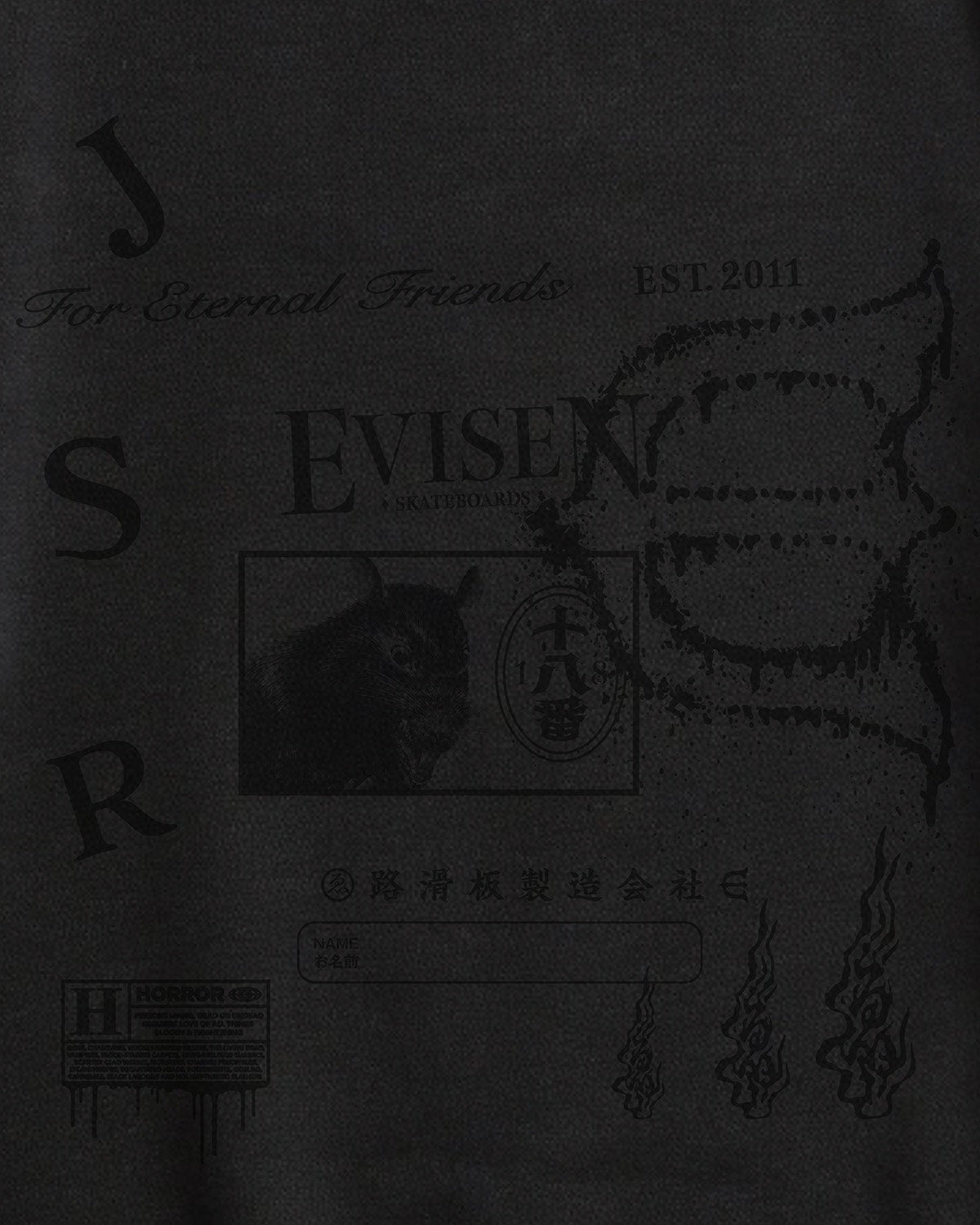 JAIL WALL CREWNECK SWEAT【受注商品／2027年1月中旬発送予定】