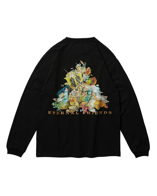 ETERNAL FRIENDS LS TEE - BLACK